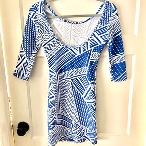 Geometric Print Dress